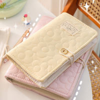 Cream Color Kawaii Portable Notebook Loose-leaf Buckle Note Book Thickening A5 A6 Business Notebook Stationery Girl Diary Book