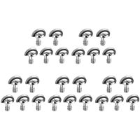 25 Pack 1/4Inch Quick Release Plate Mounting Screw D-Ring D Shaft QR Screw Adapter Mount for DSLR Camera Tripod Monopod