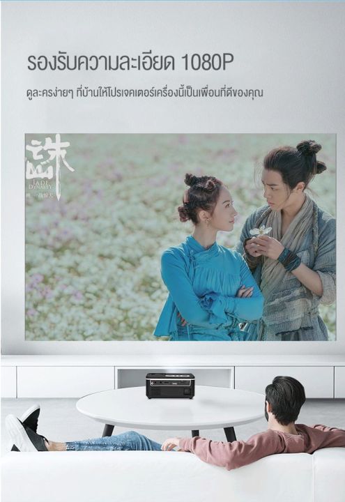 เครื่องฉายโปรเจคเตอร์-โปรเจคเตอร์-hd-โปรเจคเตอร์มินิ-โปรเจกเตอร์-mini-สมาร์ทโปรเจคเตอร์-ขนาดเล็กพกพา-มินิโปเจคเตอร์-projector