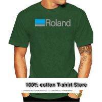 Roland เสื้อยืดคอกลมแขนลำลองขาสั้นพิมพ์ลายแฟชั่นเสื้อคอกลมผ้าคอตตอนสำหรับฤดูร้อน100% ใหม่เสื้อยืดคอกลมแขนสั้นตลก