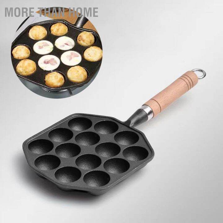 more-than-home-14-หลุม-takoyaki-กระทะเหล็กหล่อ-nonstick-octopus-ลูกชิ้นแม่พิมพ์-maker-พร้อมที่จับที่ถอดออกได้สำหรับบ้านแพนเค้กเบเกอรี่