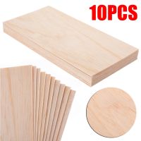 【YF】 10pcs/set Wooden Plate Model Balsa Wood House Ship Aircraft 200x100x1.5mm for Making Repairing Models Toys