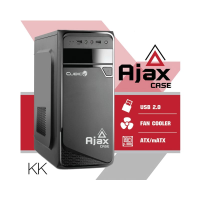 ATX CASE (NP) CUBIC AJAX (BLACK)