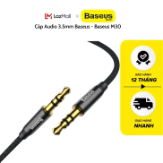 Cáp Audio 3.5mm Baseus cho âm thanh chất lượng cao, dùng cho loa, âm ly