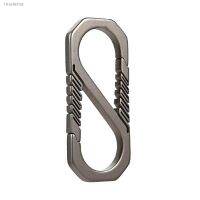 ㍿ Durable Titanium Alloy Keychain Car Key Holder Backpack Buckle Outdoor Carabiner Spring Snap Hook Clip