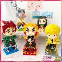 【Demon Slayer】ความคิดสร้างสรรค์ DIY นาโนบล็อกตัวต่อปริศนาการ์ตูนอะนิเมะตัวละคร Kamado Tanjirou โมเดลของขวัญของเล่นที่เข้ากันได้