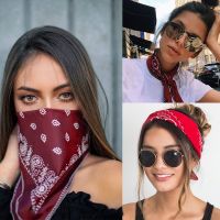 【CC】♈☃  Fashion Bandana Kerchief Scarves Print Handkerchief Woman Man Hair Band Neck Scarf Headwear Wrap