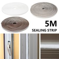 5m Door Sealing Strips Self Adhesive Door Sill Protector Edge Guard Window Foam Wind Waterproof Dustproof Sound Insulation Tools Decorative Door Stops