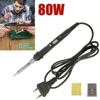 80W Tin Soldering Iron Digital Soldering Irons Kit Set Electric Temperature LCD Adjustable 220V 80W Rework Welding Tools Diy Kit