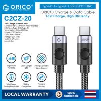 Orico สายชาร์จ USB C เป็น Type C PD100W ชาร์จเร็ว สําหรับแล็ปท็อป macbook Huawei Xiaomi (C2CZ)