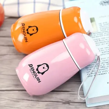 Pink Color 300ml Cartoon Penguin Stainless Steel Mini Thermos Vacuum Flask  - Buy Pink Color 300ml Cartoon Penguin Stainless Steel Mini Thermos Vacuum  Flask Product on