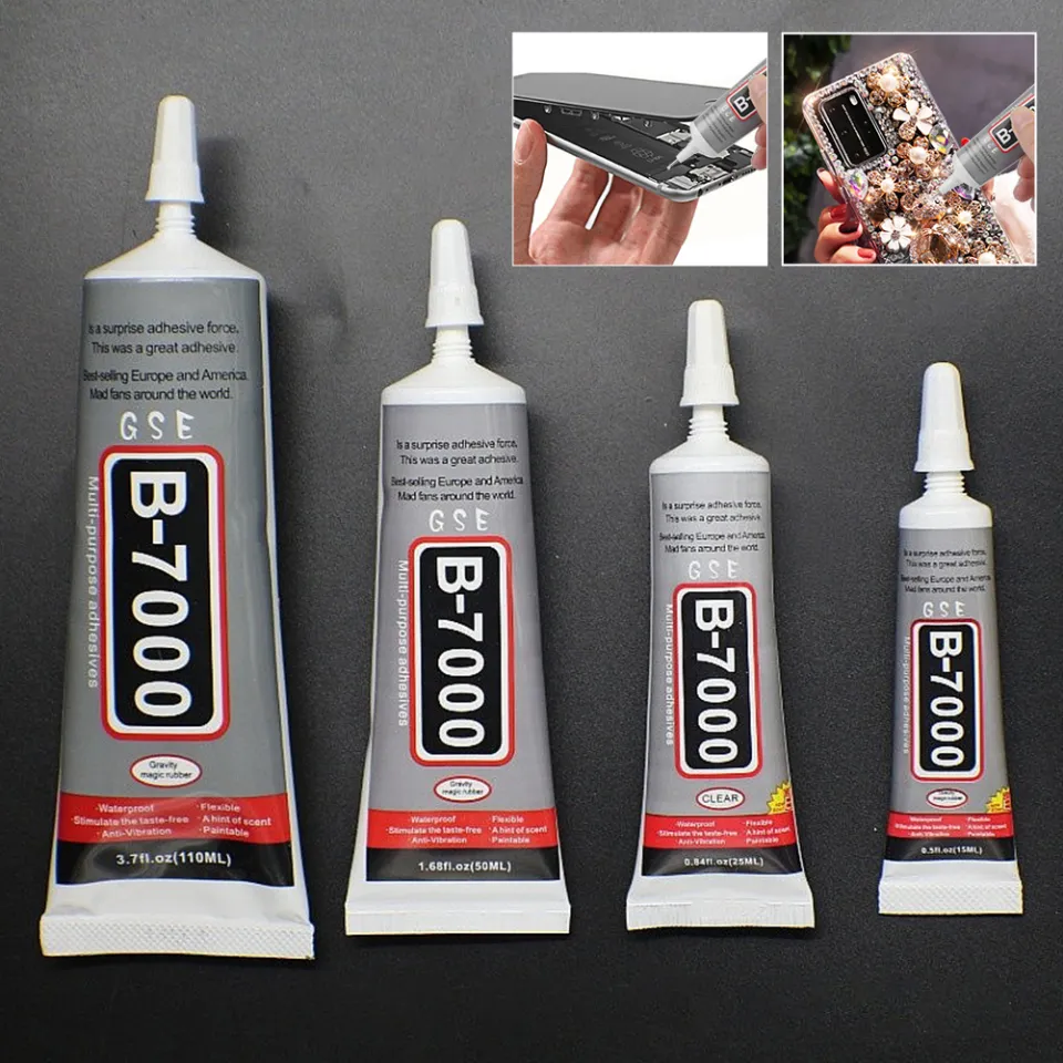 2x B-7000 50ML Adhesive Glues Semi Fluid Super Glue for Phone Screen Repair