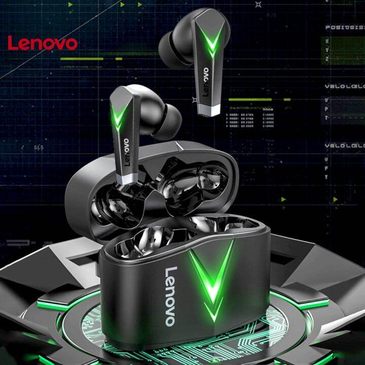 lenovo-หูฟังสเตอริโอไร้สาย-บลูทูธ-5-0-lp6-ความเที่ยงตรงสูง-ชาร์จซ้ําได้-2-ชิ้น