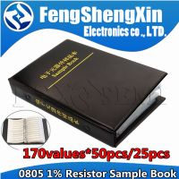 170values*50pcs/25pcs 8500pcs 4250pcs 0R~10M 0805 1% Resistor Sample Book  SMD Assorted Kit 10K 100K 1K 1R 100R 220R