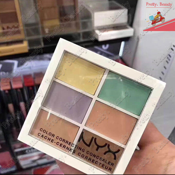 NYX concealer คอนซีลเลอร์ ปกปิดรอยแตกต่างกัน 6 สี สีให้ความชุ่มชื้น ไม่ ...