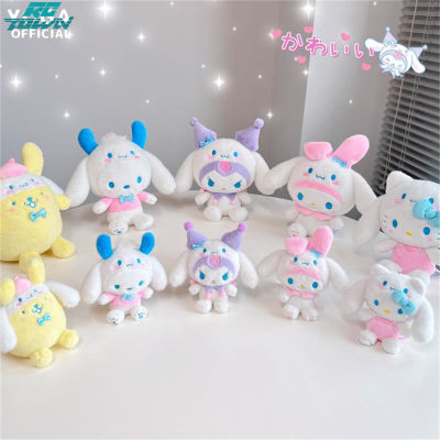 Santio ตุ๊กตาตุ๊กตาของเล่นอะนิเมะตัวการ์ตูนน่ารัก Kuromi Cinnamoroll จี้สำหรับกระเป๋าพวงกุญแจ