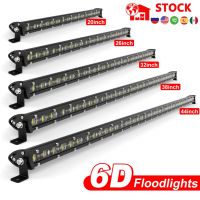 NAOEVO 6D LED Light Bar 26" 32" 38" 44"Inch FloodLight LED 12v 120W 240W Work Light Lamp for Off Road LED 4x4  SUV ATV Tractor Adhesives Tape