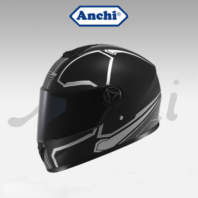 Anchi หมวกกันน็อค หมวกกันน็อคมอเตอร์ไซค์ Motorcycle Helmet หมวกกันน็อคเต็มใบ ปลอดภัย กันน้ำ ทิวทัศน์ชัดเจน เย็น พร้อมส่ง