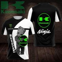 IN STOCK XZX) Kawasaki (ALL Racing Team 3D All Over Printed Unisex Shirt 41 (FREE NAME PERSONALIZED)