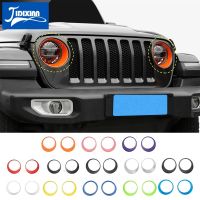 JIDIXIAN Car Headlight Lamp Decoration Sticker for Jeep Wrangler JL 2018 2019 2020 2021 2022 Head Light Cover Accessories