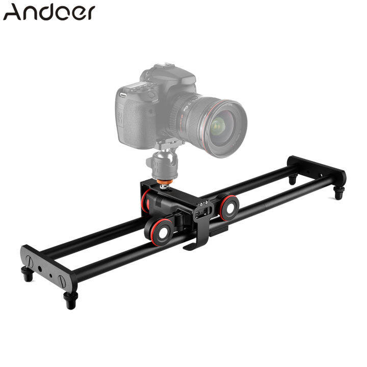 Andoer L5i Pro Camera Video Dolly Slider Kit with 3wheel Auto Dolly