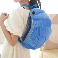 Kawaii Pill-bug Plush Backpack Stuffed Plushie Animals watermelon worms Inset Bag Backpack for Children Girls Gifts Creative