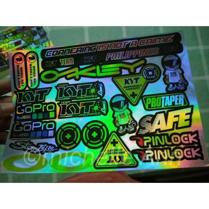 KYT Hologram Visor Sticker | Lazada PH