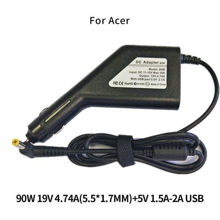 1x90w-65w-45w-19v-20v-ที่ชาร์จแลปคาร์-usb-dc-อะแดปเตอร์แหล่งจ่ายไฟแบบพกพาสำหรับ-ibm-lenovo-acer-hp-dell-asus-sonysamsung