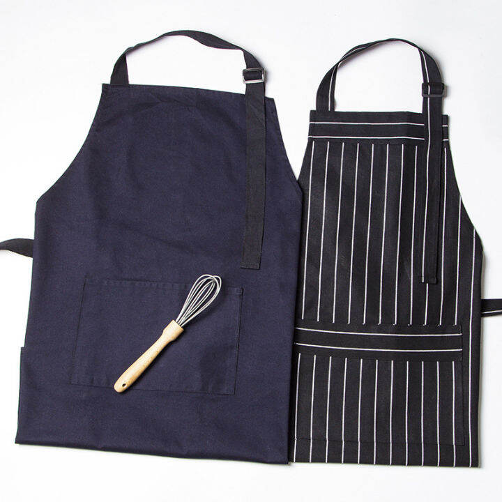 kitchen-sleeveless-apron-cotton-linen-hanging-neck-waterproof-oil-resistant-washable-quick-drying-chef-restaurant-dessert-shop-work-apron