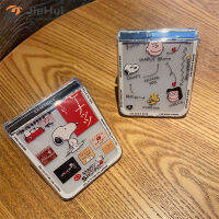 JieHui สำหรับ Samsung Z Flip5 PC Crown Charlie เคสโทรศัพท์แฟชั่น