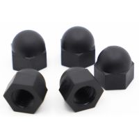 M3 M4 M5 M6 M8 M10 M12 Black Nylon Plastic  Acorn Cap Nuts Dome Head Nut DIN1587 For Bolts Screws Nails Screws Fasteners