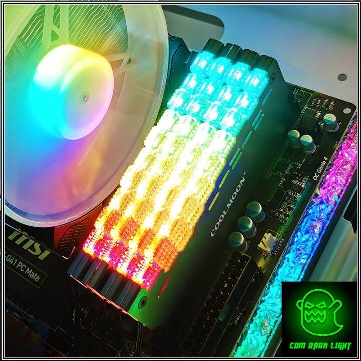 รุ่นใหม่-rgb-ซิ้งแรม-ซิ้งram-ฮีตซิ้ง-heatsink-สำหรับแต่ง-ram-สายต่อแบบ-3pin-5v-argb-เหมาะสำหรับใช้กับกล่องคอนโทรล