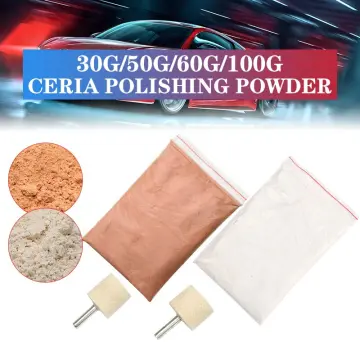 50g Cerium Oxide Polishing Powder Glass Windshield Scratch Remover Repair  Tool