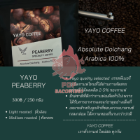 กาแฟ เมล็ดกาแฟสดคั่ว จากดอยช้าง100% กาแฟ เพียเบอรี่ จาก Yayo farm ดอยช้าง เชียงราย  PB99