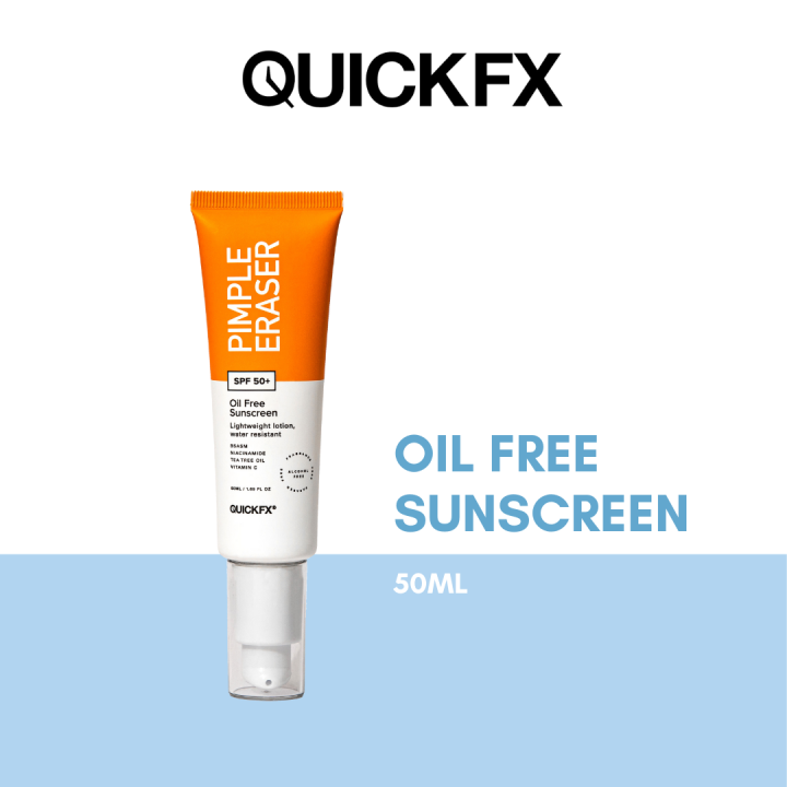 QUICKFX Pimple Eraser OilFree Sunscreen SPF50 50ML Lazada PH