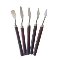 5pcs Palette Paint Painting Mixing Fine Arts Stainless Steel Professional Kit Scraper Spatula