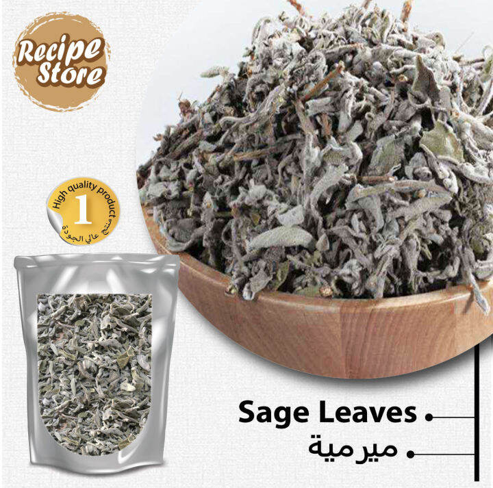 Dried Sage Leaves Daun Sage Kering Asli Herbal Tea Energy 25g 50g