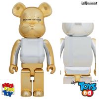 Bearbrick MEDICOM TOY PLUS Gold Chrome Version 1000%