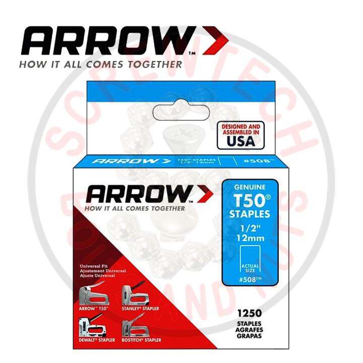 Arrow Gun Tacker Staple Wire 1/2 / 12mm 508 Lazada PH