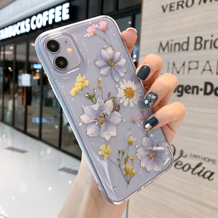 สินค้าใหม่มีในสต็อก-เคสโทรศัพท์ภาพวาดดอกไม้สำหรับ-iphone-12-13-11-pro-max-x-xr-xs-max-เคสใสสำหรับ-iphone-se-2020-8-7-14-plus-coque-funda