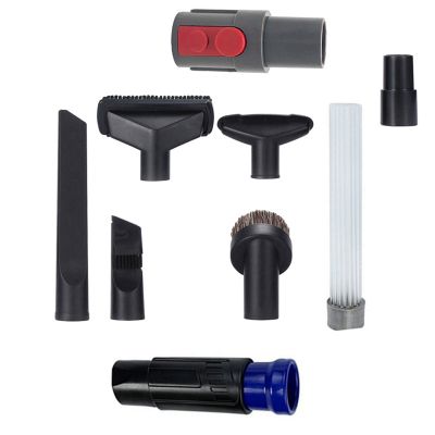 Universal Vacuum Cleaner Nozzle 32 &amp; 35mm Brush Head Cleaning Tool Long Flexible Flat Slim Nozzle Head,Adaptor for Dyson
