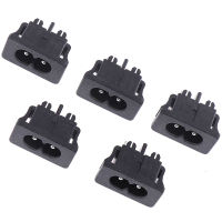 HITN 5pcs ใหม่ AC250V 5A 2Pin ซ็อกเก็ตไฟ AC MOUNT FEMALE SOCKET