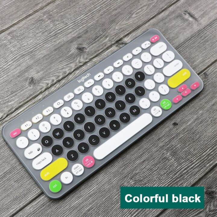 besegad-colorful-laptop-silicone-keyboard-cover-skin-sticker-protector-protective-case-for-logitech-k380-bluetooth-keyboard-keyboard-accessories