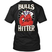 ราคาถูกเสื้อยืดแขนสั้น พิมพ์ลาย Darts Player Bulls Hitter แฟชั่นฤดูร้อน สําหรับผู้ชายS-5XL