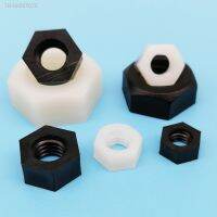 ♕❐  25/50/100pcs M2 M2.5 M3 M4 M5 M6 M8 M10 M12 High Quality DIN934 Black White Color Plastic Insulation Nylon Hex Hexagon Nut