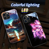 MG ไฟ LED สำหรับ Huawei เคสโทรศัพท์ P30pro/P50pro/P40pro + Honor50pro/Nova11pro Mate50Pro/30Epro Nova7se/8se Mate40Pro/HonorX7/X8/70Pro ผีเสื้อสีรุ้ง