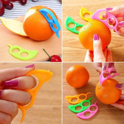 1PC Creative Orange Peelers Lemon Slicer Fruit Stripper Plastic Easy Slicer Peeler Opener Citrus Knife Kitchen Accessories Graters  Peelers Slicers