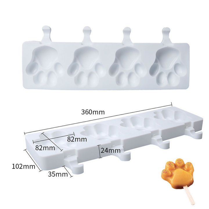 4-shape-silicone-juice-lolly-sucker-mould-tray-chocolate-mold-dessert-cute-bear-paw
