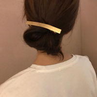 &amp;gt;CW from 2020 New Trendy Minimalist Metal Texture Metal Gold Silver Color Hairpin Spring Clip for Women Hair Accessorie Styling Tool