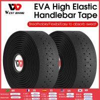 WEST BIKING Bicycle Handlebar Tape EVA PU Bar Tape Soft Cycling Damping With 2 Bar Plug Road Bicycle Anti-slip Shock straps Electrical Safety